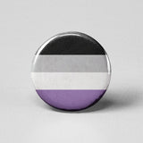 Asexual Flag Pinback Button - Pin
