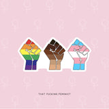 Equality Fists Sticker