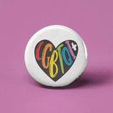 LGBTQI+ Pinback Button