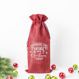 Running On Wine And Christmas Cheer Wine Bag